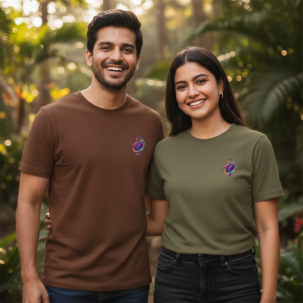 ELAN COTTS Scorpio Zodiac Men & Women's Roundneck T-Shirt – 100% Cotton | 180 GSM Classic Crew Tee