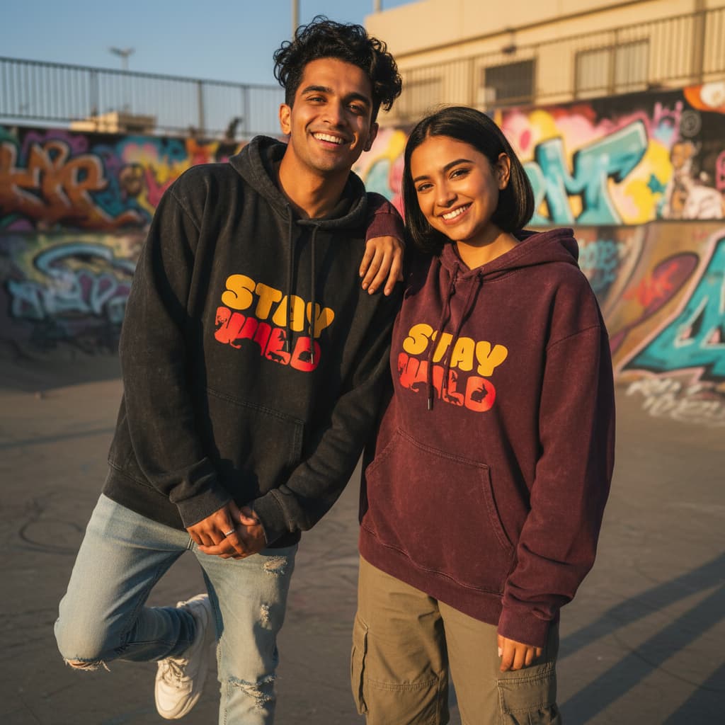 ELAN COTTS Men & Women's Acid Wash Oversized Hoodie – 100% Cotton | 300 GSM Extended Sleeves Streetwear