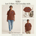 NEIKA Leo Zodiac Unisex Cotton T-Shirt, 180 GSM Regular Fit