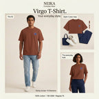 NEIKA Virgo Zodiac Unisex Cotton T-Shirt, 180 GSM Regular Fit
