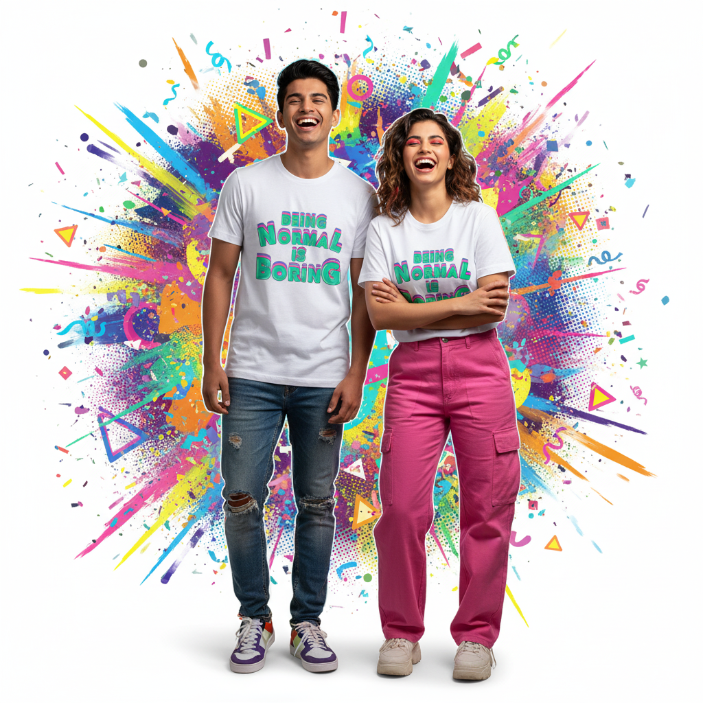 Roundneck - T-Shirt - Supima cotton - Being Normal is Boring