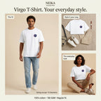 NEIKA Virgo Zodiac Unisex Cotton T-Shirt, 180 GSM Regular Fit