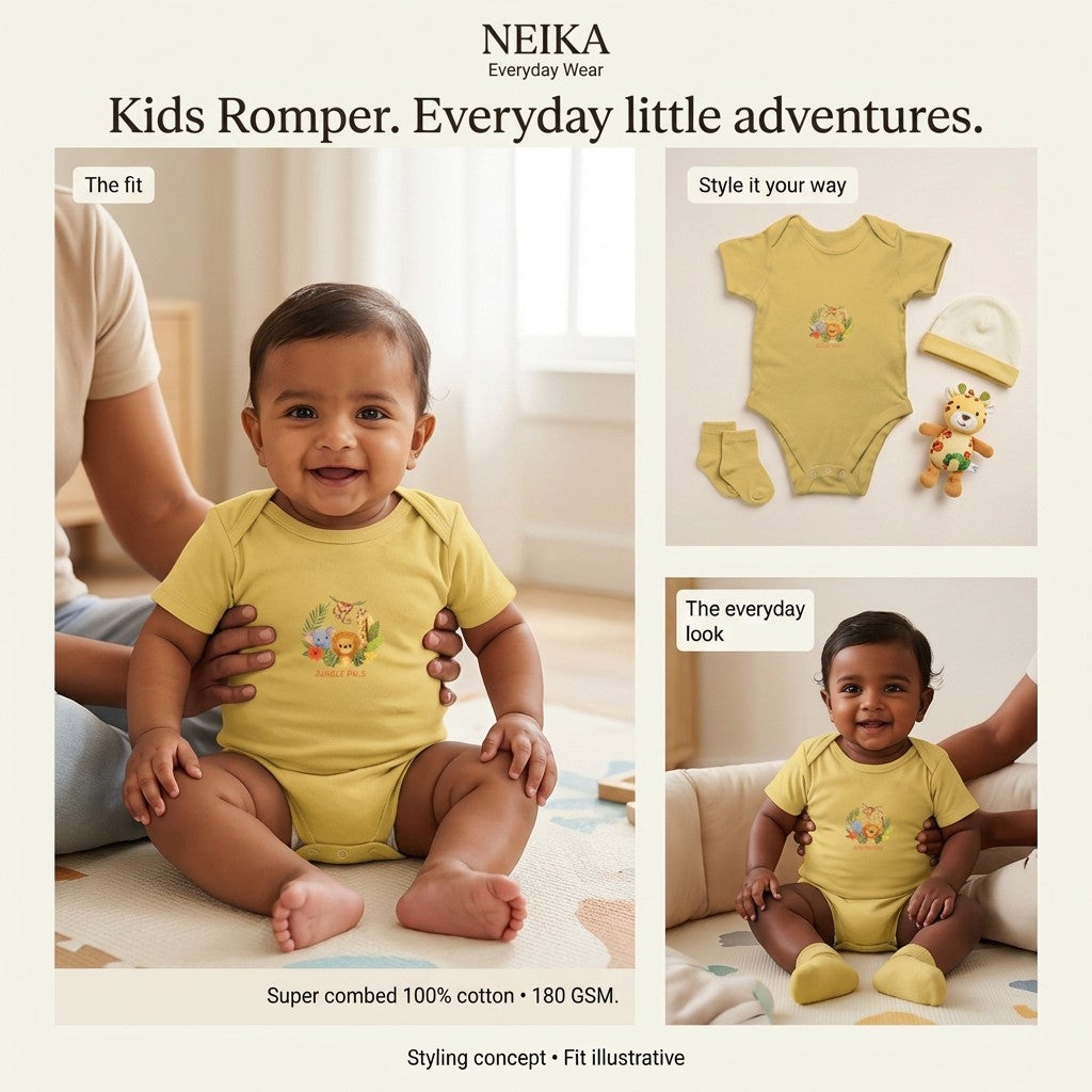 NEIKA Cotton Baby Romper